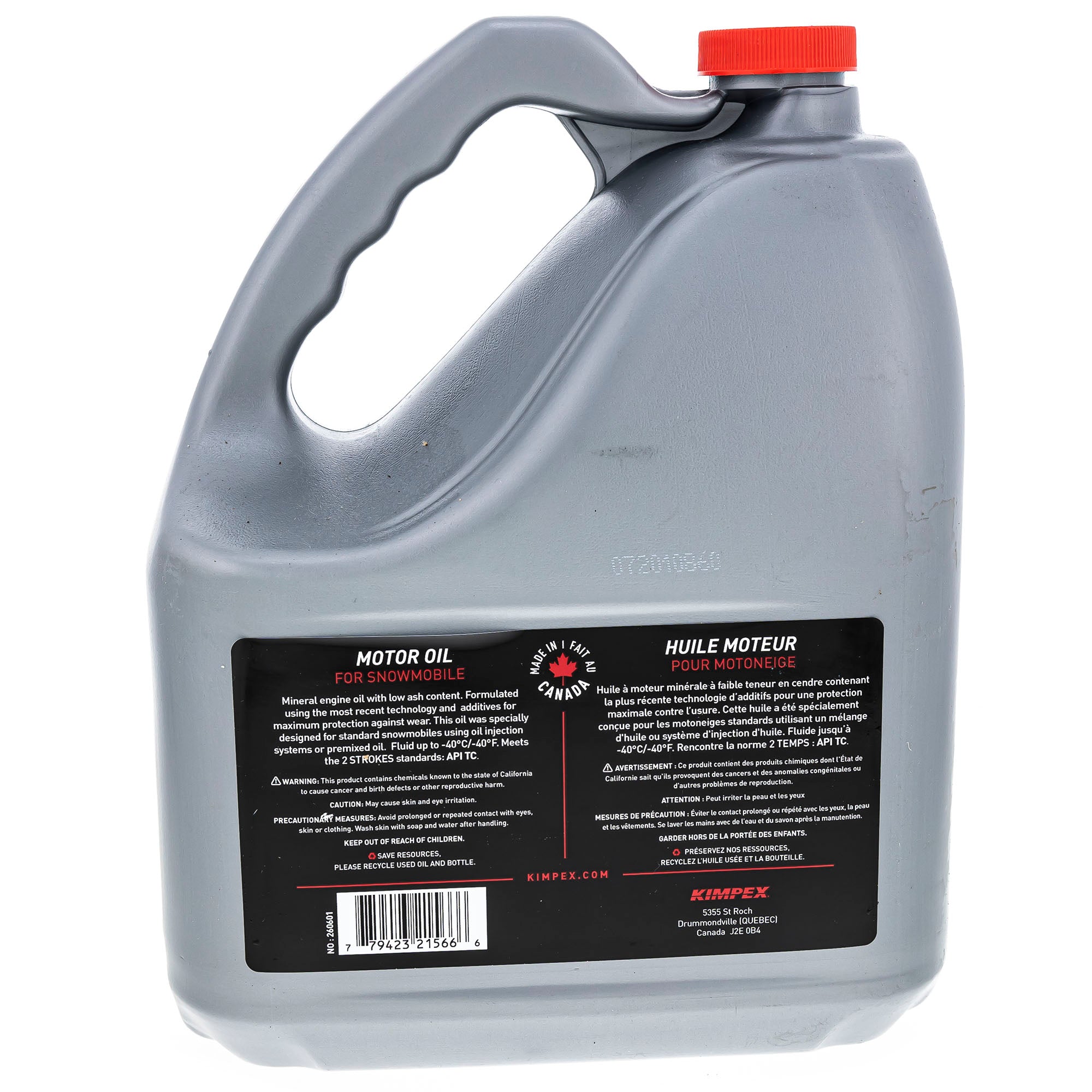 Kimpex Mineral Engine Oil - Snowmobile|Snwmob Gt2-M 3.78L Mnral 260601