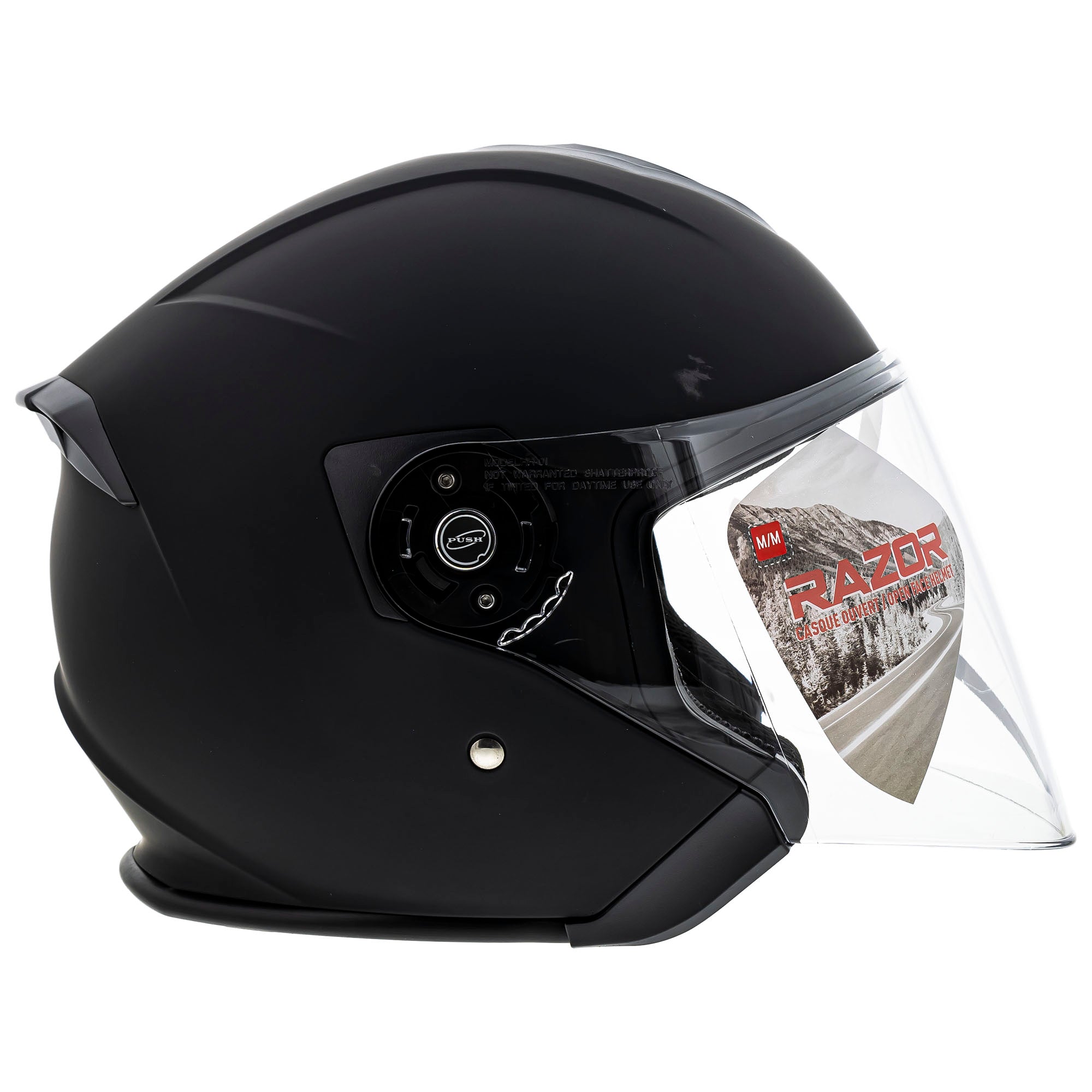 CKX Razor Open Motorcycle Helmet Matte Black