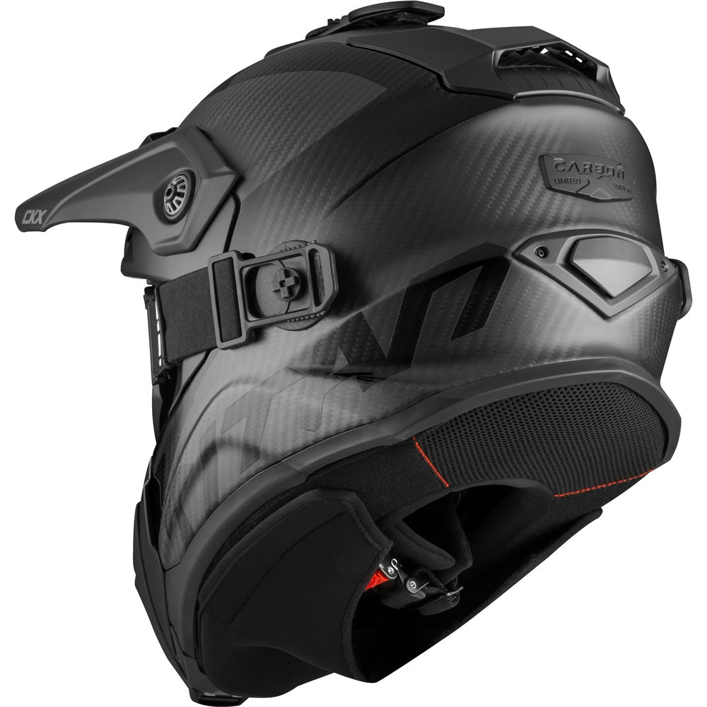 CKX Titan Original Carbon Full Face Snowmobile Helmet Carbon Grey