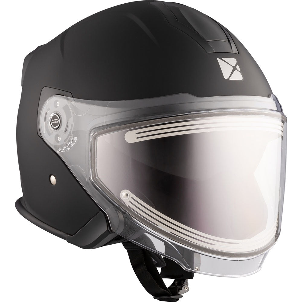 CKX Razor Open Snowmobile Helmet Matte Black