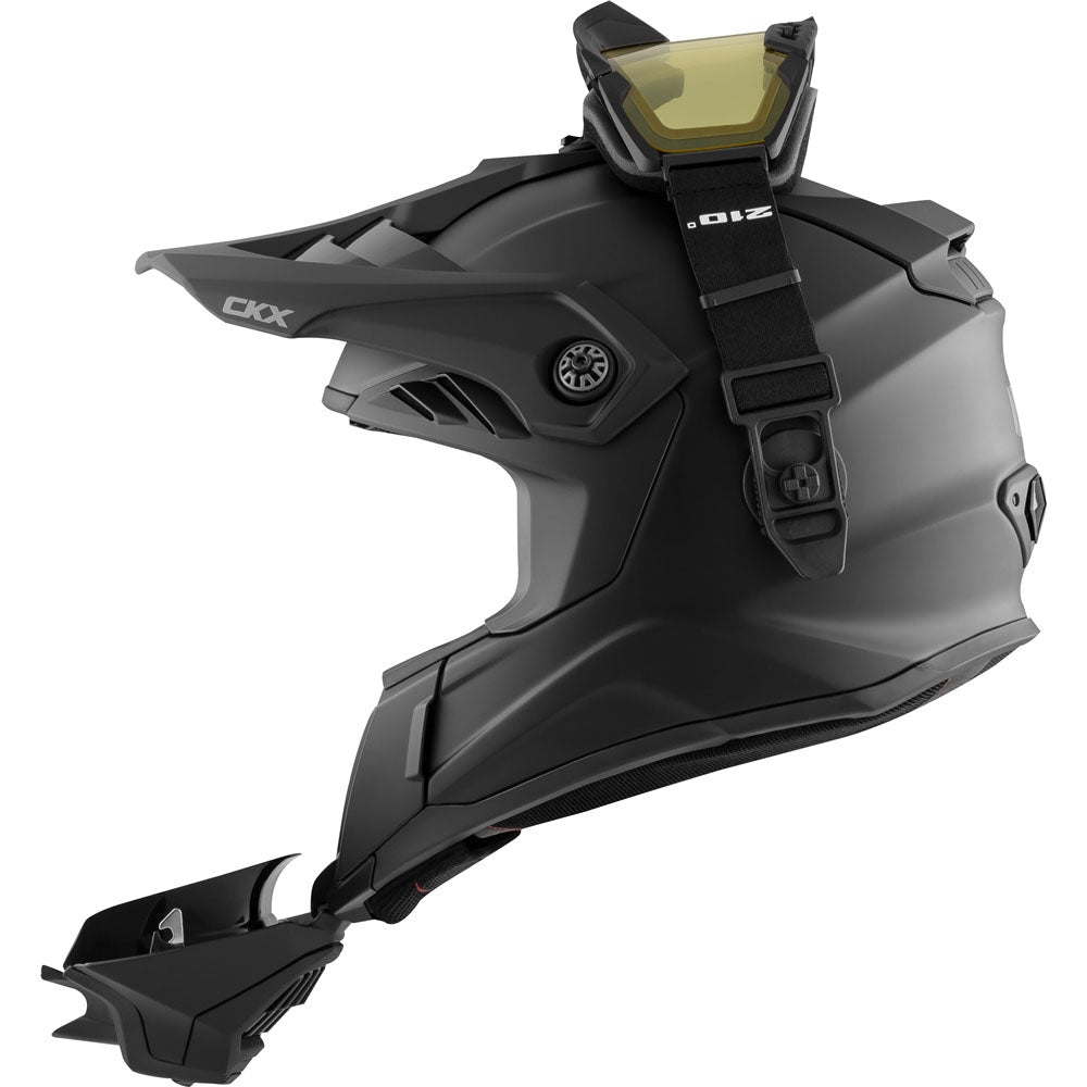 CKX Titan Air Flow Full Face Snowmobile Helmet Matte Black
