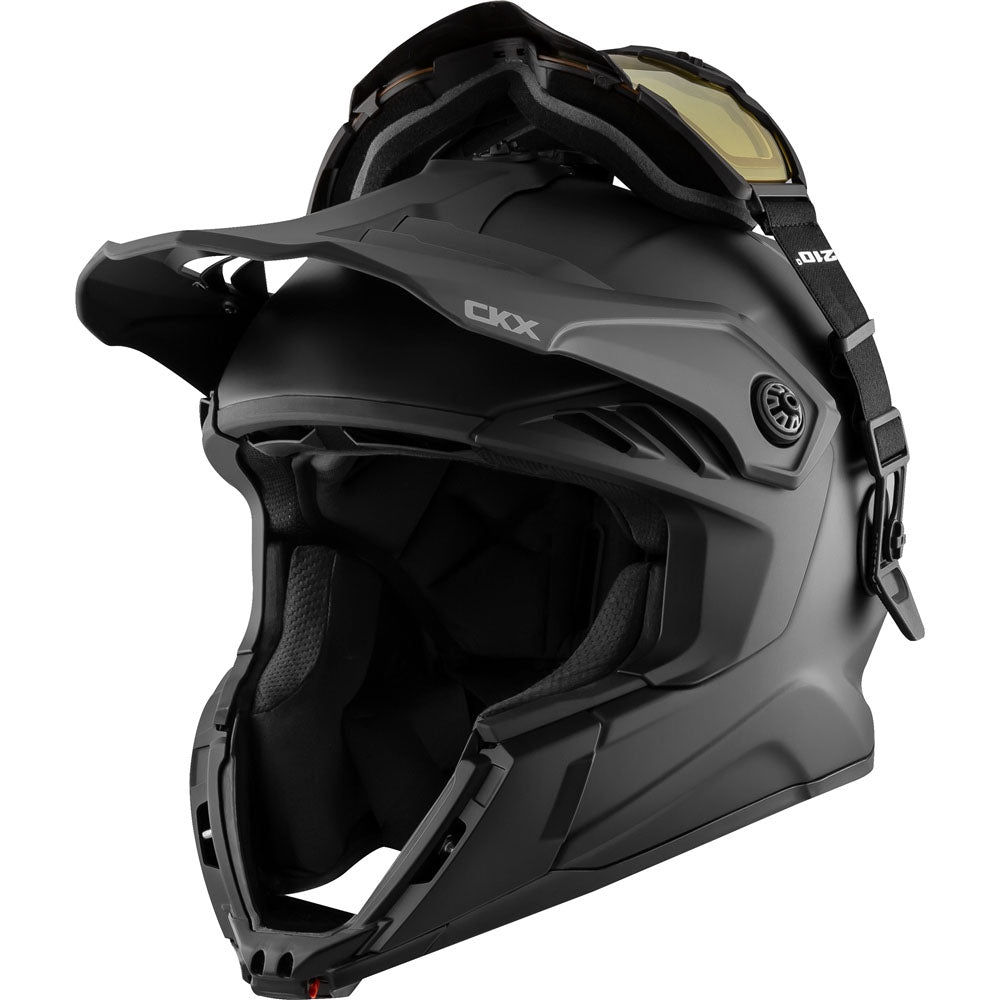 CKX Titan Air Flow Full Face Snowmobile Helmet Matte Black