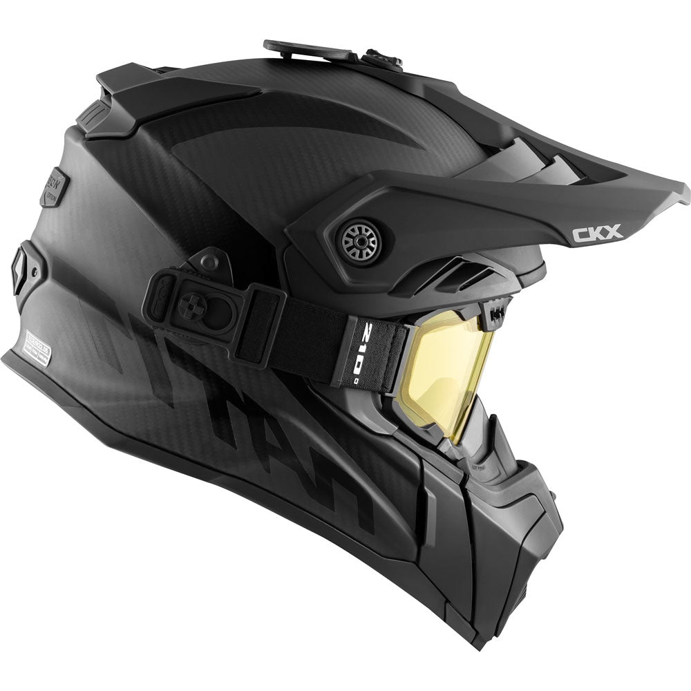CKX Titan Airflow Carbon Backcountry Snowmobile Helmet Matte Black Unisex-Adult