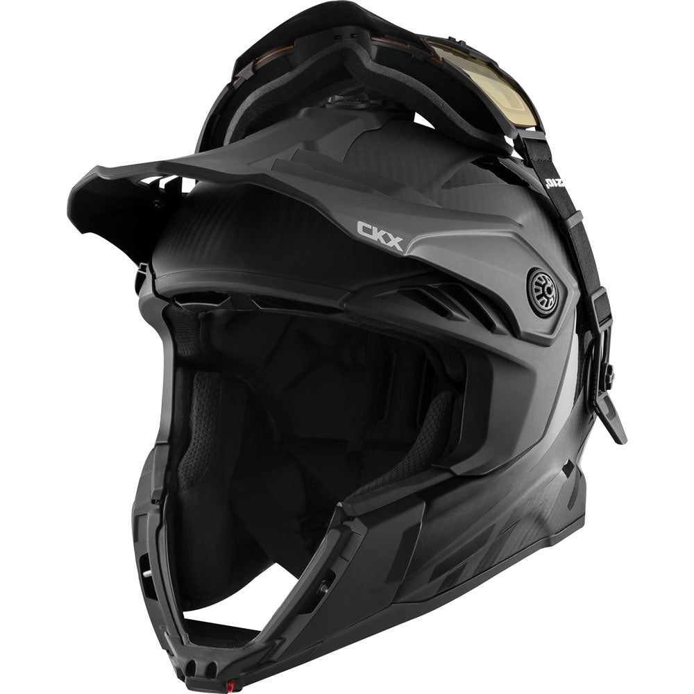 CKX Titan Air Flow Carbon Full Face Snowmobile Helmet Matte Black