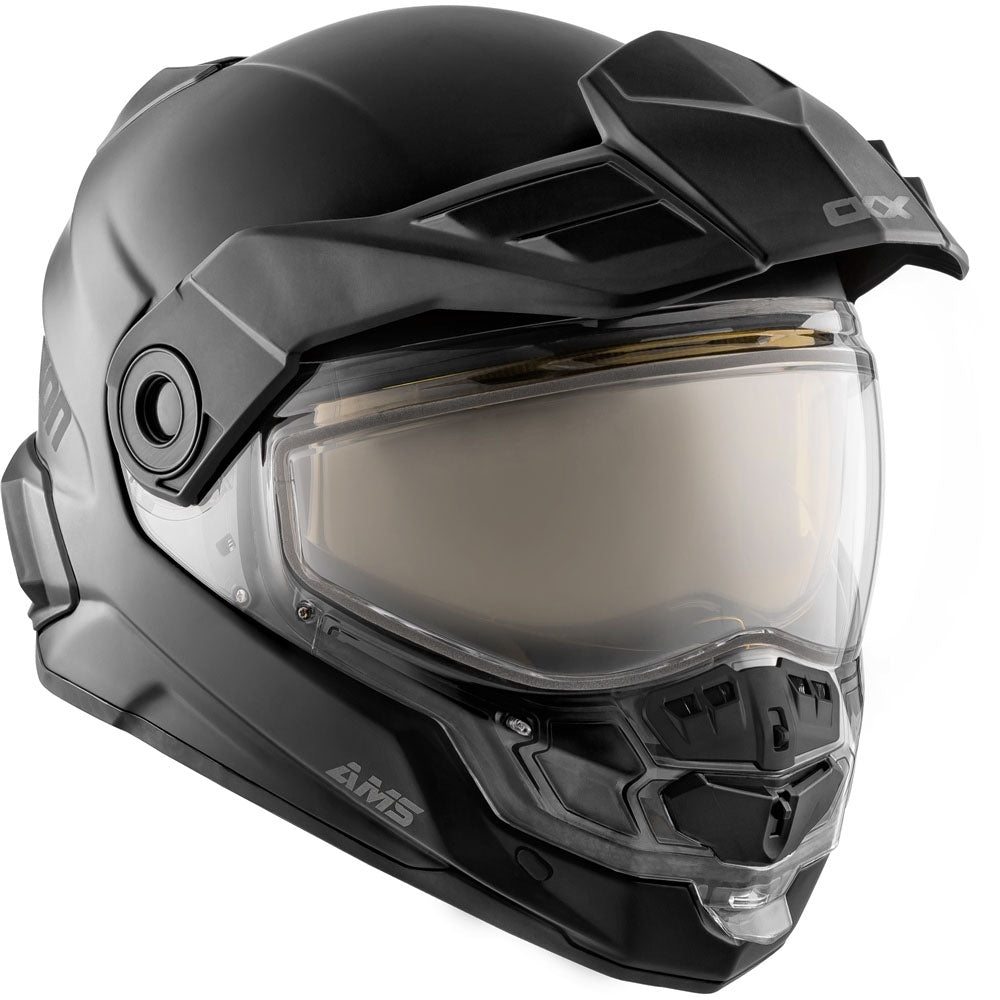 CKX Mission Snowmobile Helmet with Electric Shield Matte Black Unisex-Adult