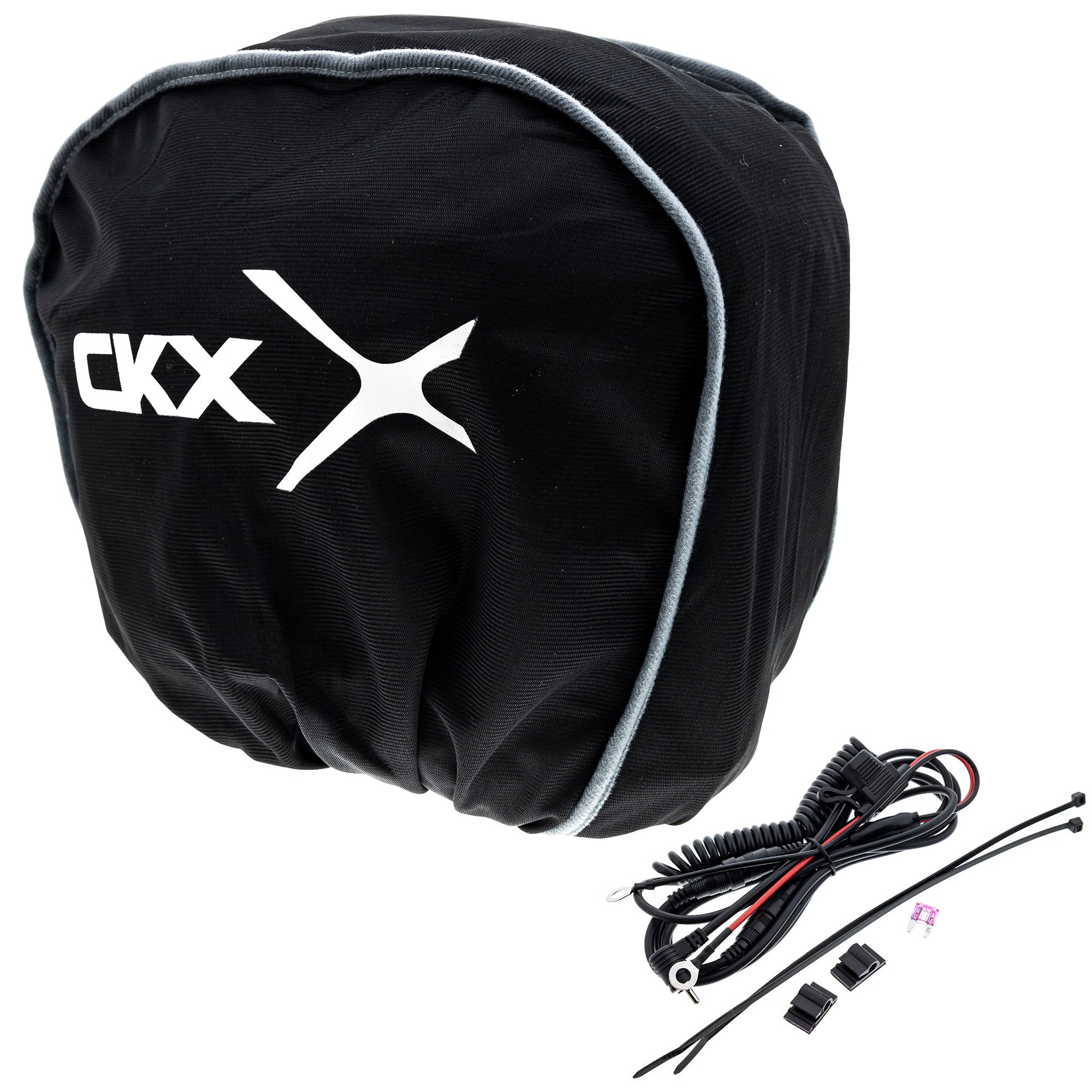 CKX Mission Carbon Fiber Electric Shield Snowmobile Helmet Black
