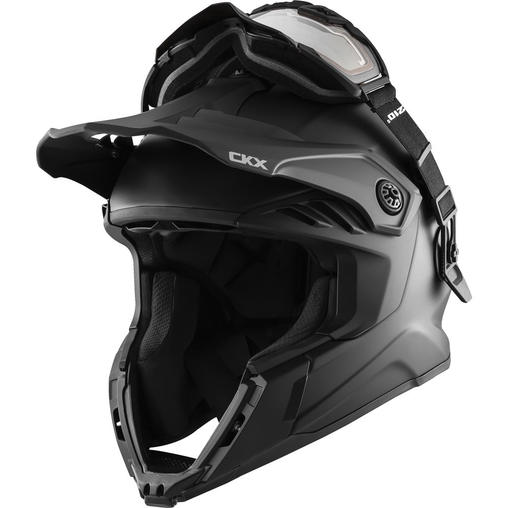 CKX Titan Air Flow Electric Combo Snowmobile Helmet Matte Black