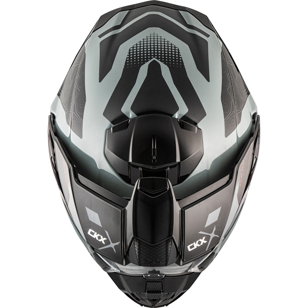CKX Atlas Motorcycle Full Face Helmet Bedrock Gray Grey