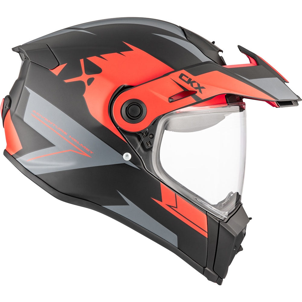 CKX Atlas Motorcycle Helmet Scorpio Red Unisex-Adult