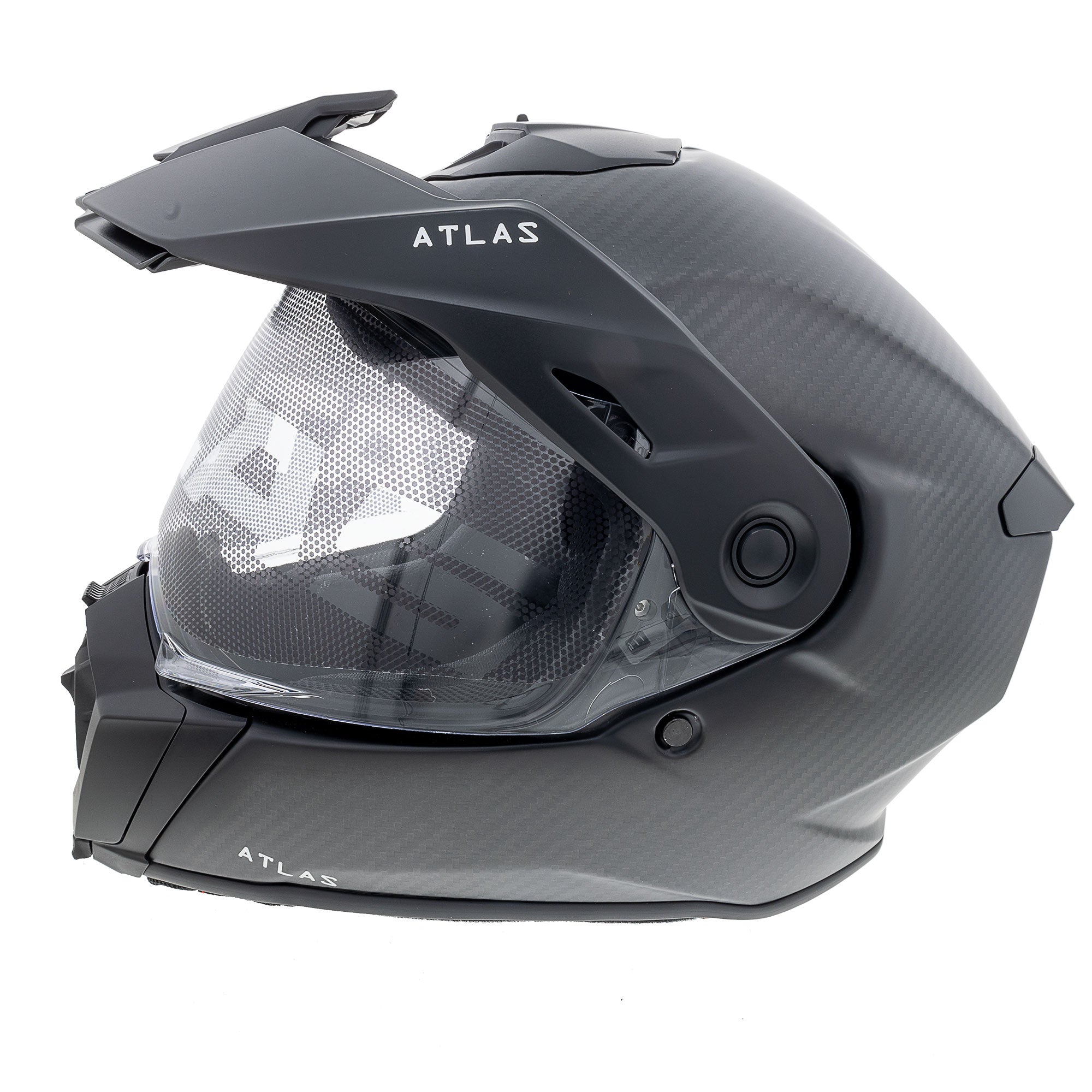 CKX Atlas Motorcycle Full Face Helmet Solid Matte Carbon Grey