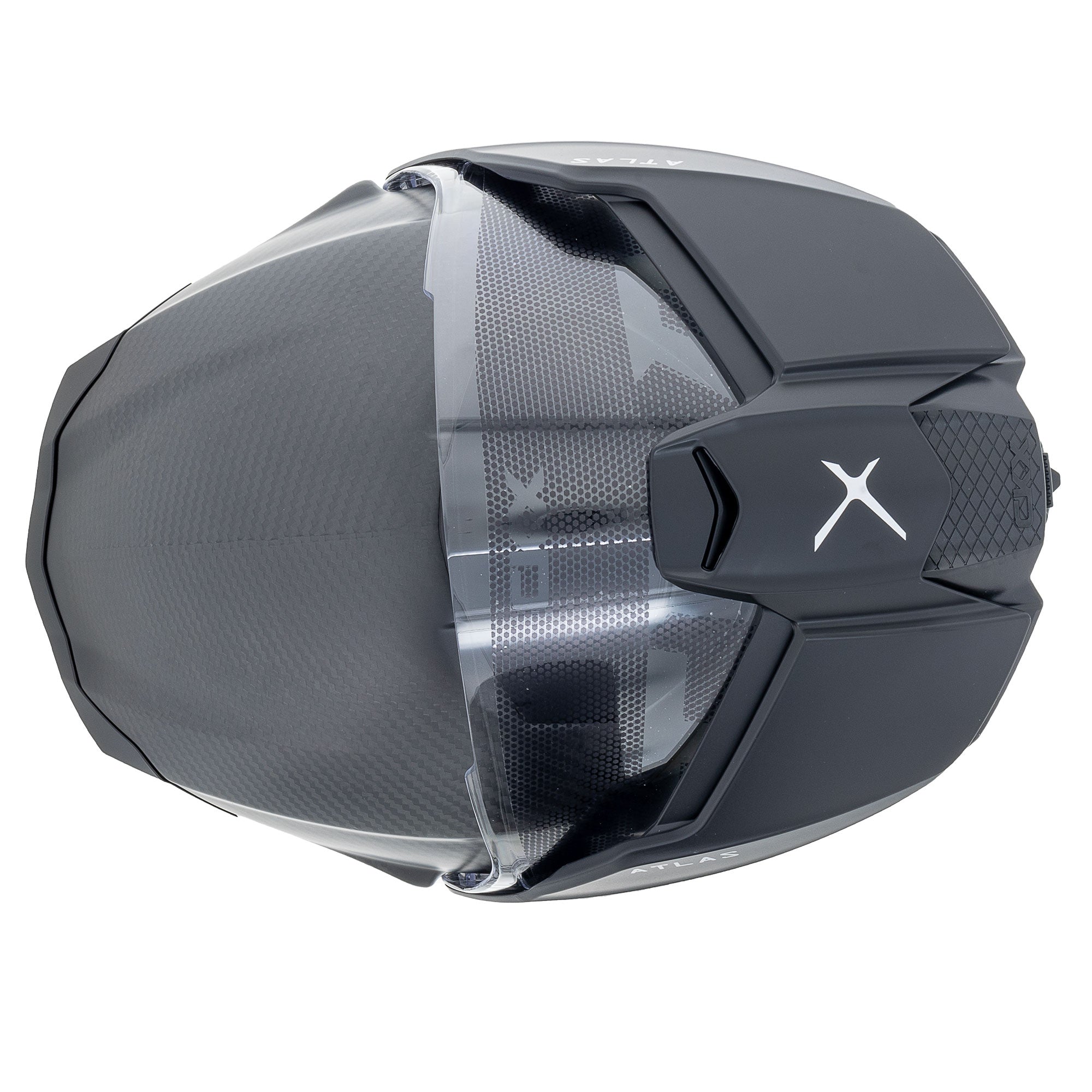 CKX Atlas Motorcycle Full Face Helmet Solid Matte Carbon Grey