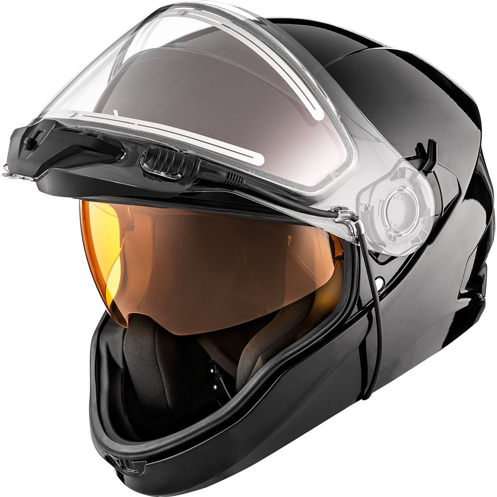 CKX Contact Full Face Snowmobile Helmet Solid Black