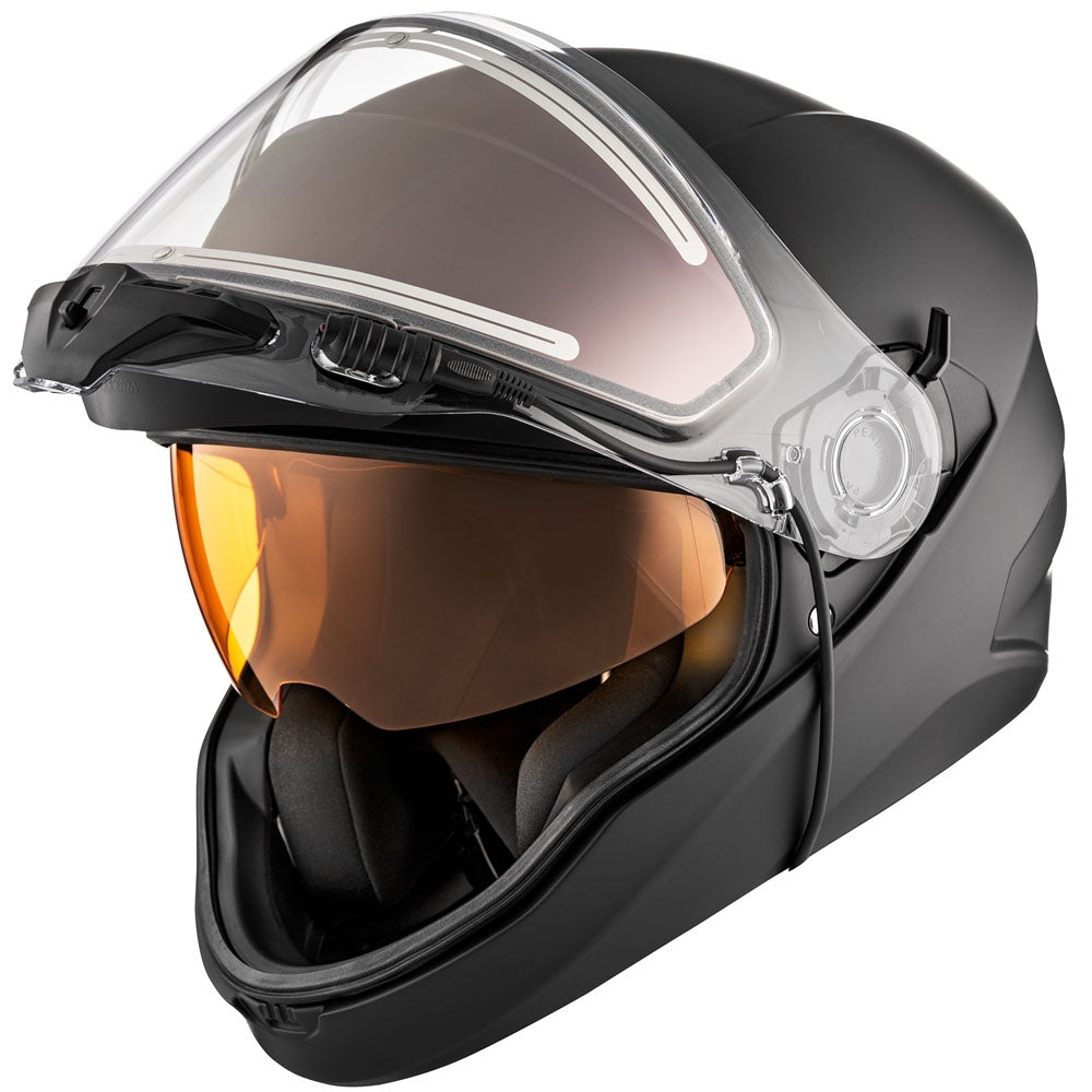 CKX Contact Full Face Snowmobile Helmet Solid Matte Black