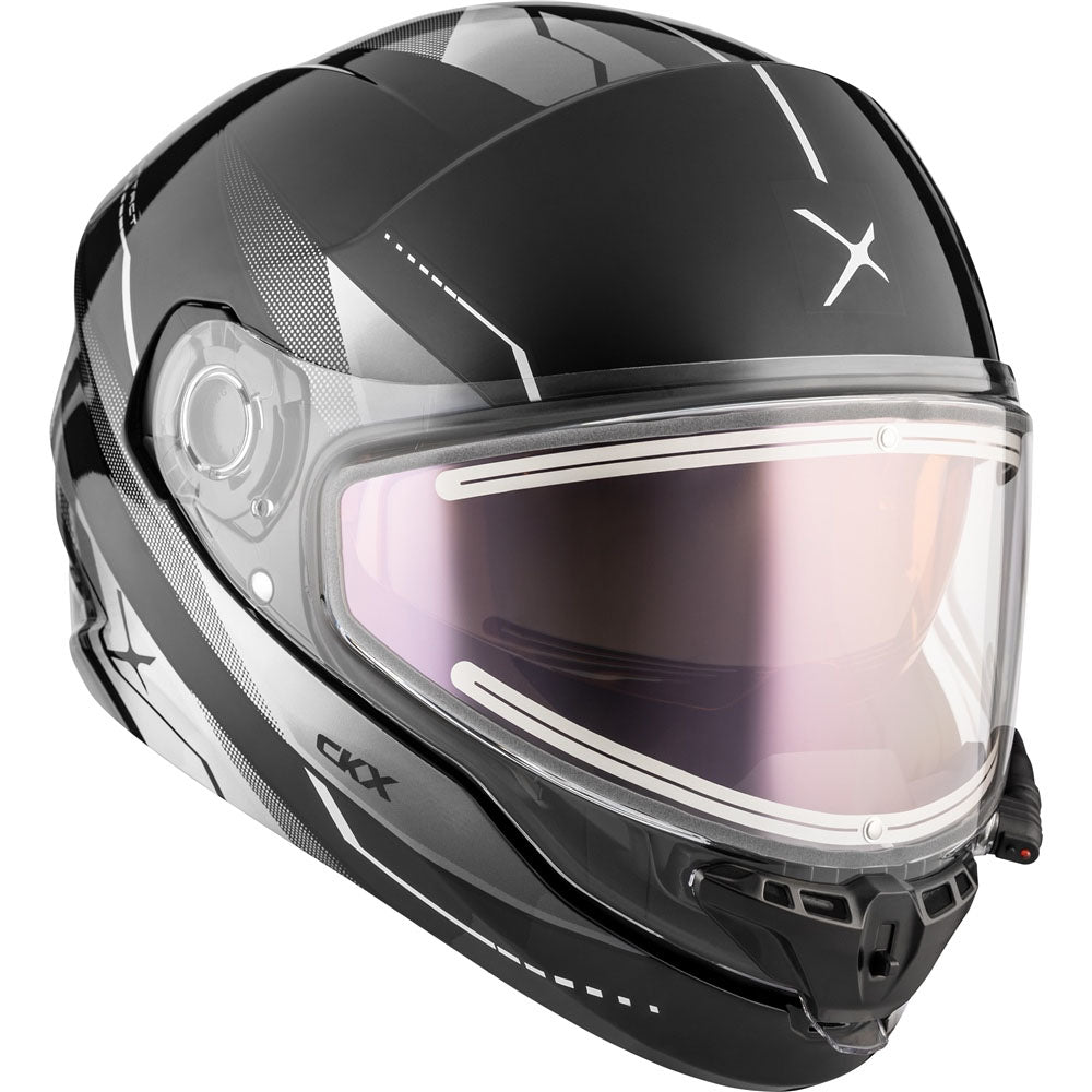 CKX Contact Full Face Snowmobile Artik Helmet Gloss Grey Unisex-Adult