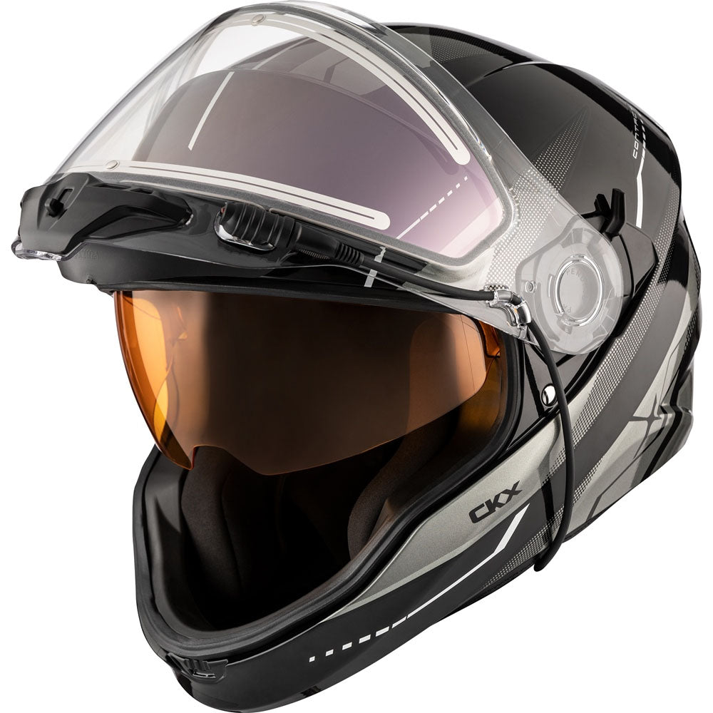 CKX Contact Full Face Snowmobile Helmet Artik Gloss Grey