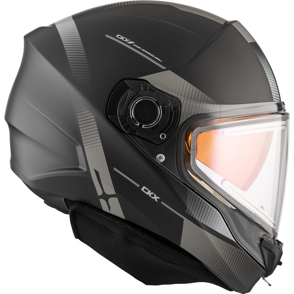 CKX Contact Full Face Snowmobile Helmet Edge Matte Silver