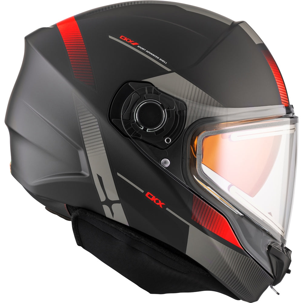 CKX Contact Full Face Snowmobile Edge Helmet Matte Red Unisex-Adult