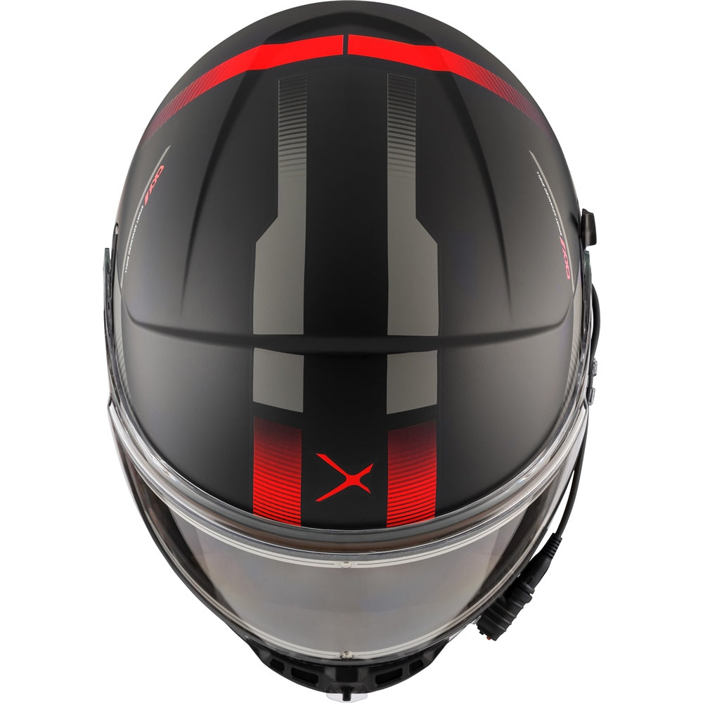 CKX Contact Full Face Snowmobile Helmet Edge Matte Red Black