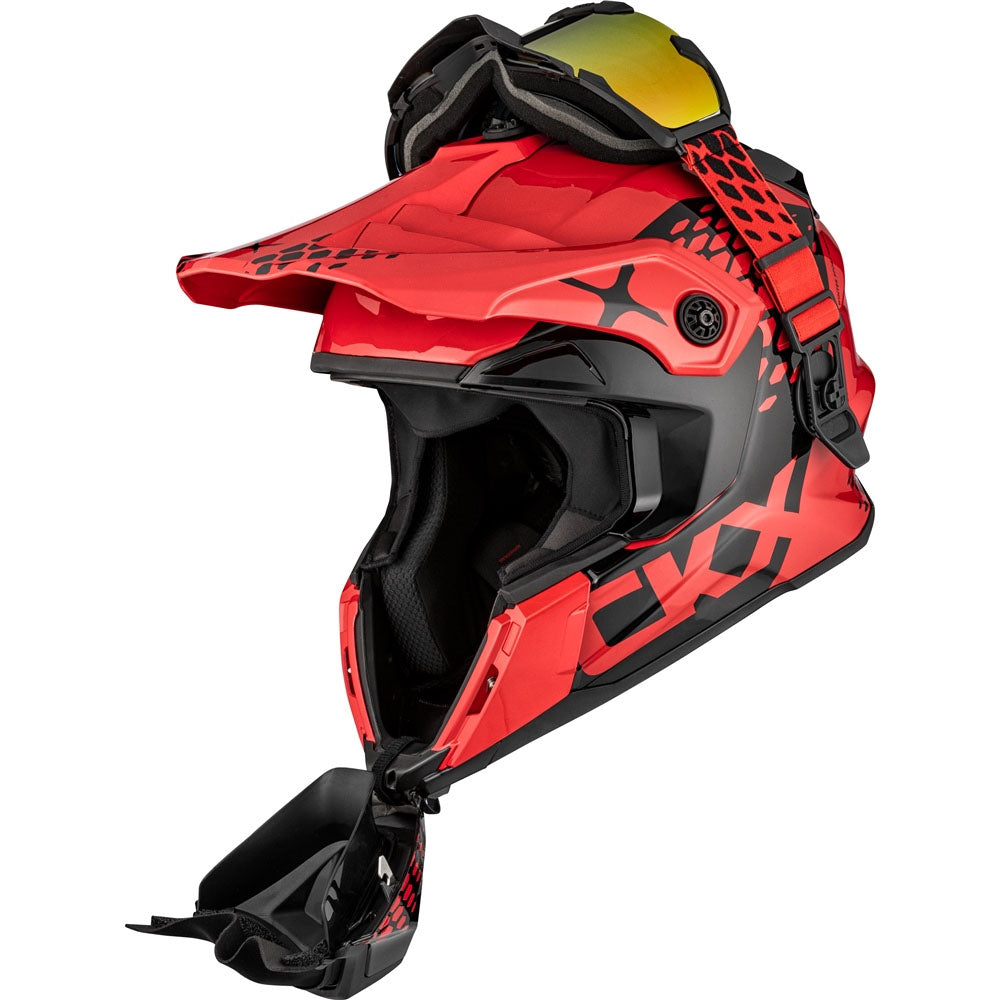 CKX Titan Original Full Face Snowmobile Helmet Viper Glossy Red