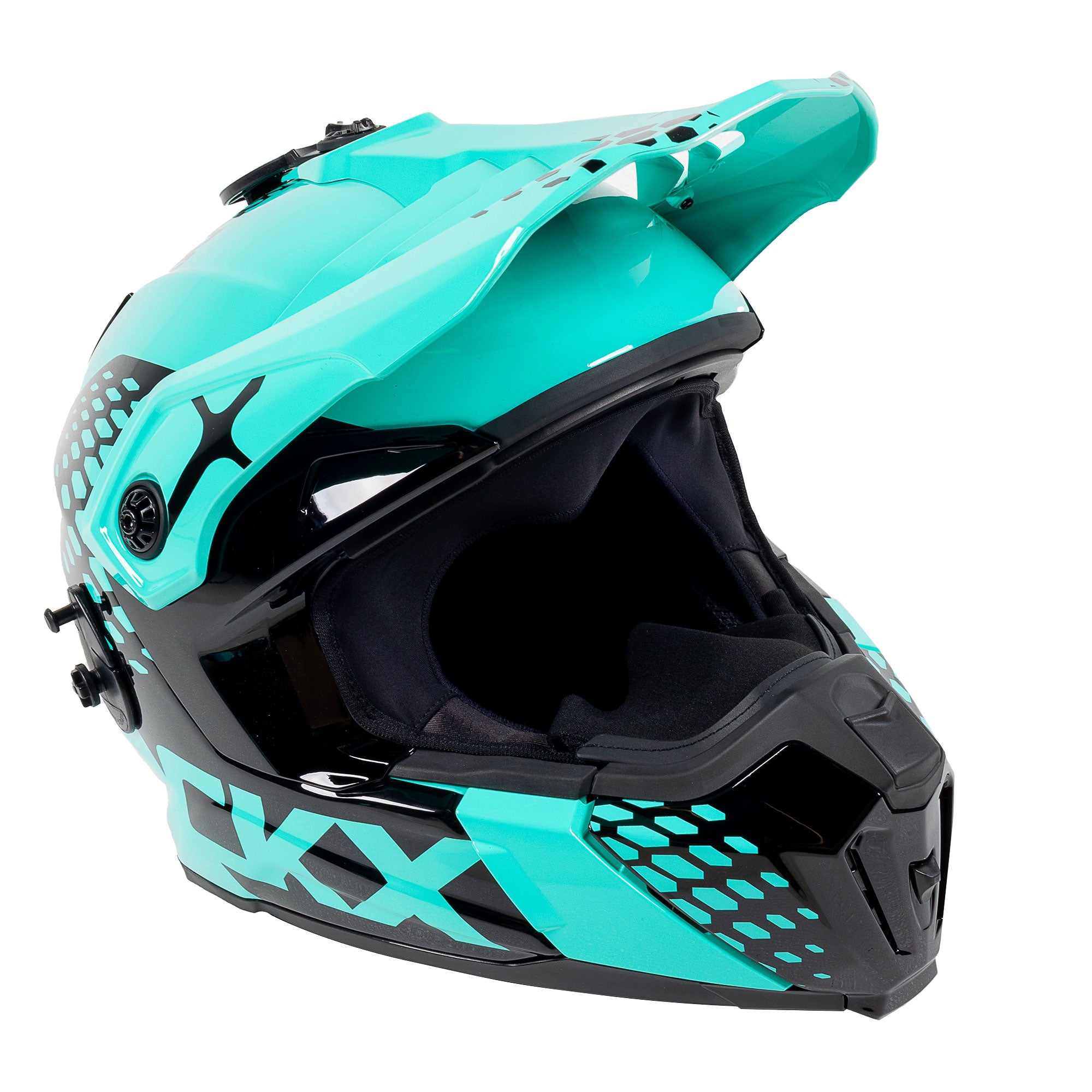 CKX Titan Original Full Face Snowmobile Helmet Viper Turquoise Glossy