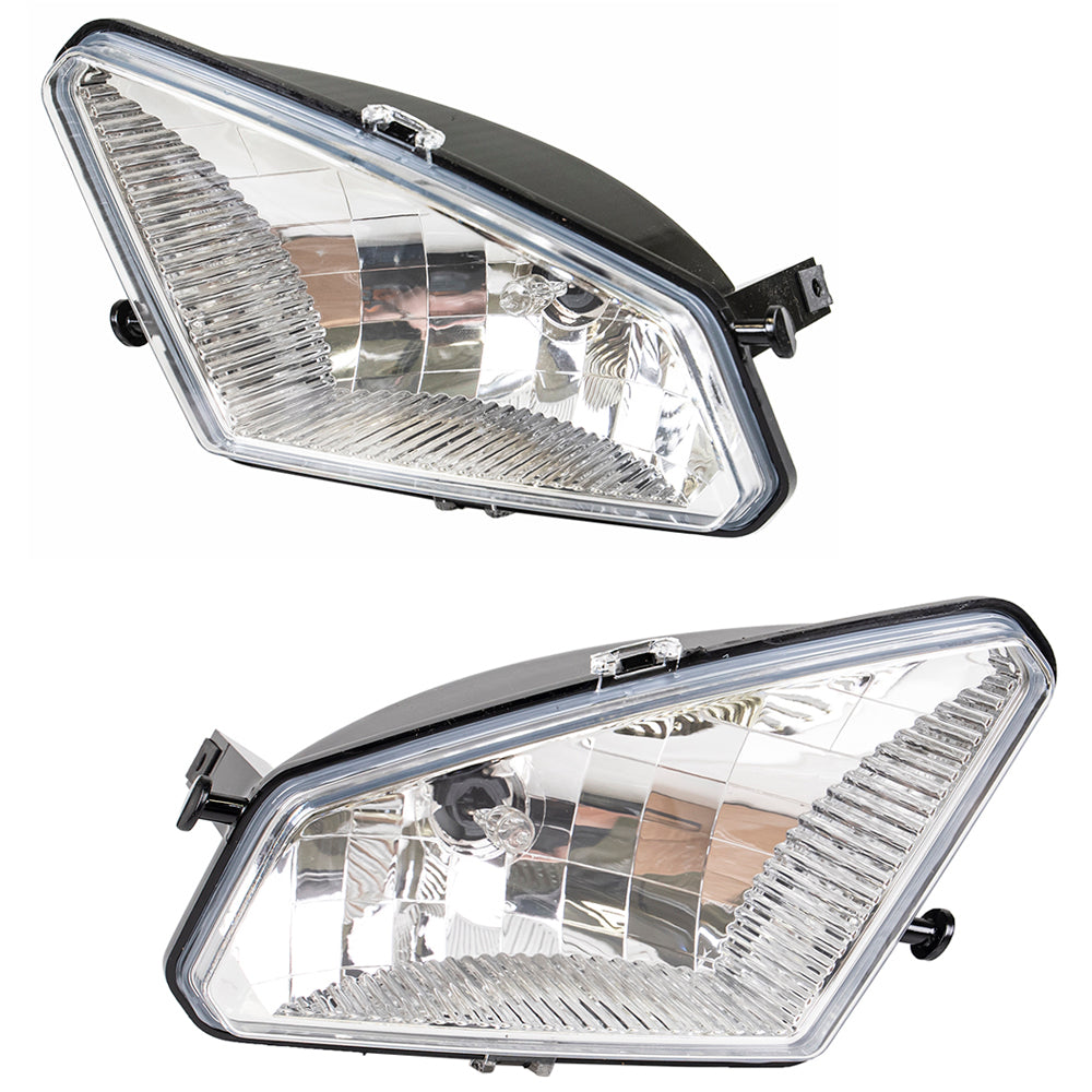 Polaris FK1001346 Left & Right Head Light Housings & Bulbs 2005-2013