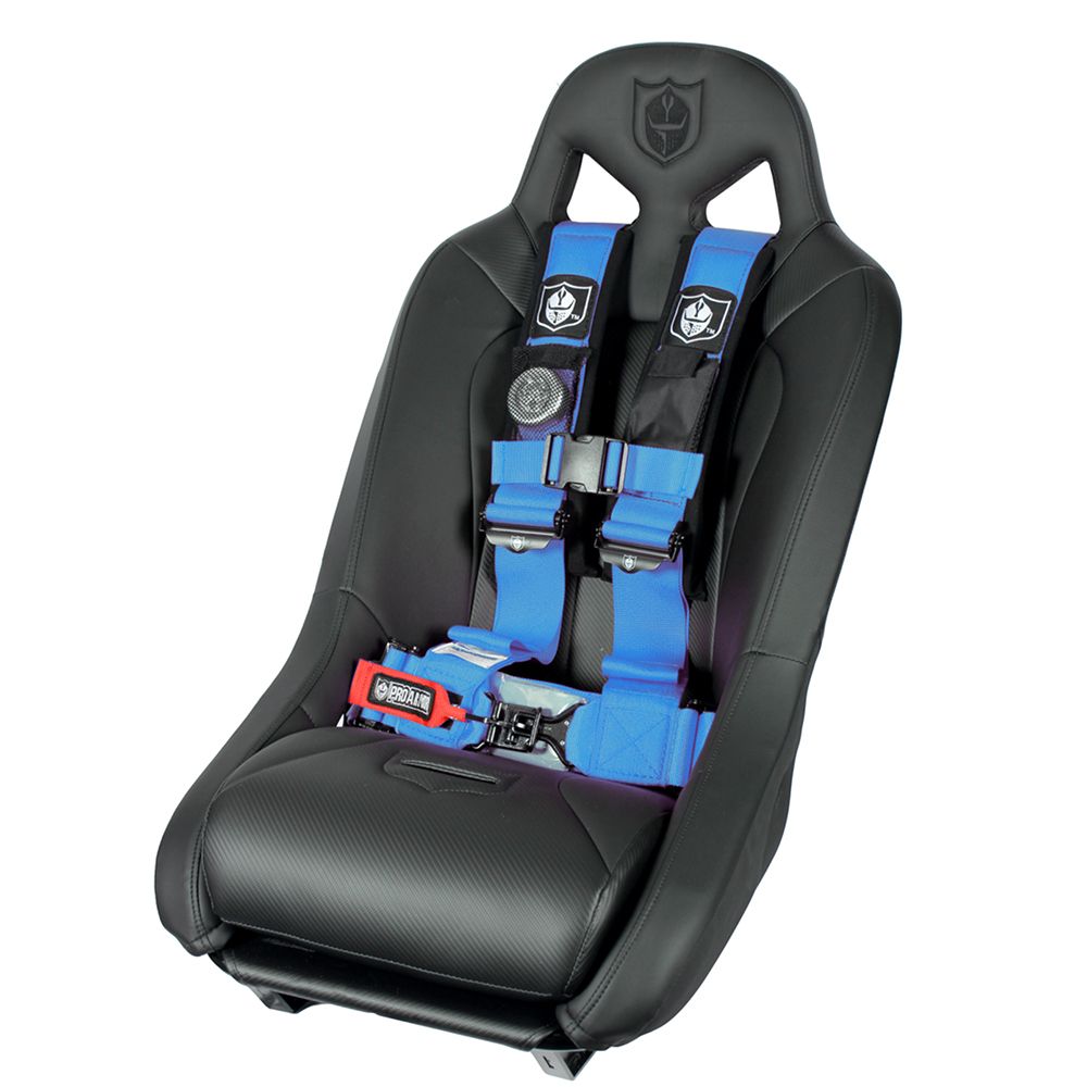 Pro Armor A114230VB P151100 Blue 4 Point 3" Harness Seat Belt w Bypass RZR Maverick 900