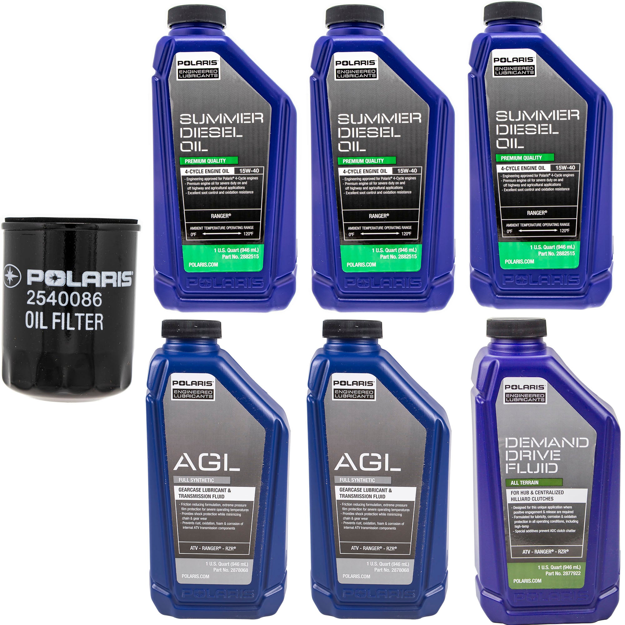 Polaris FKFSK20004 Full Service Kit Ranger 1000 Crew 2015