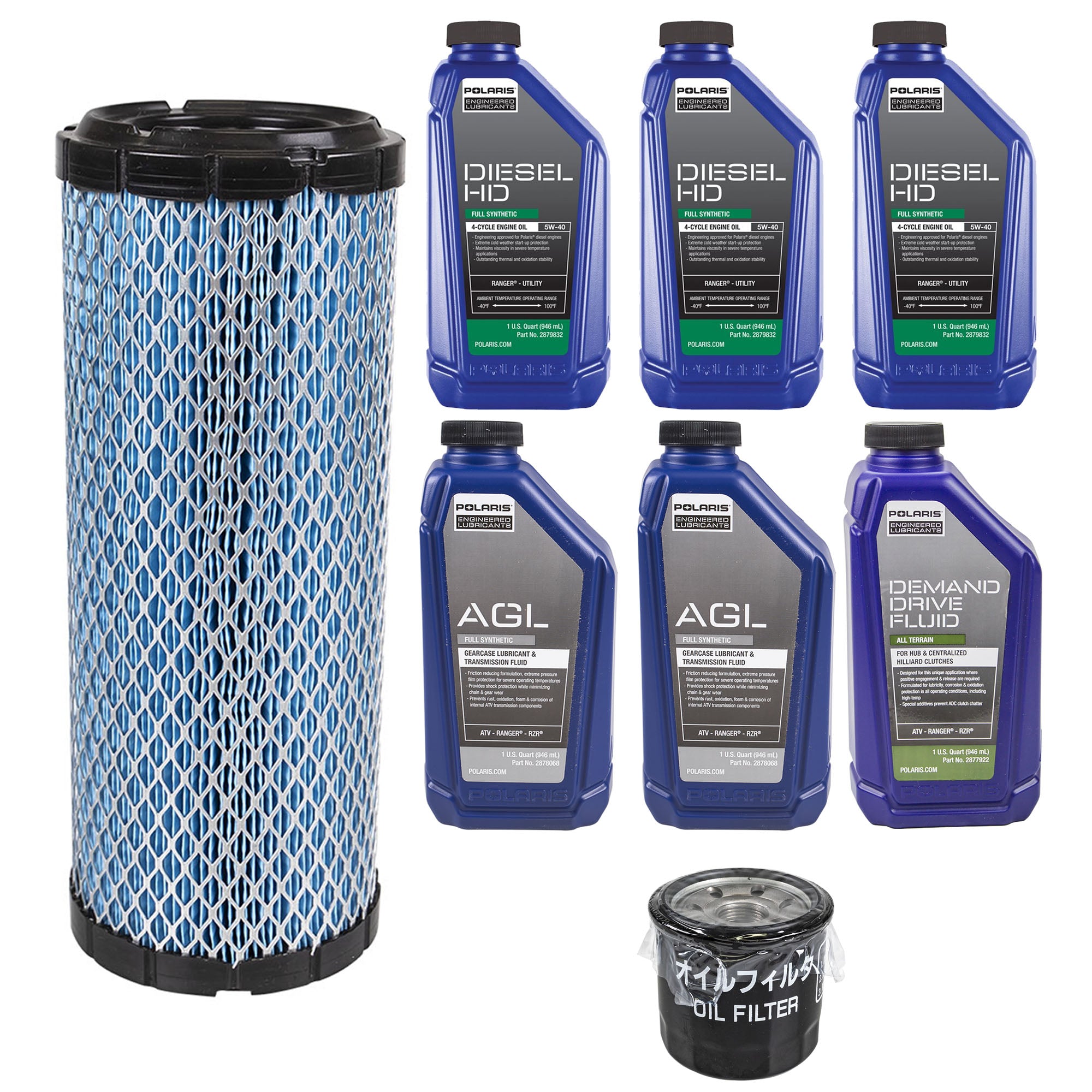 Genuine OEM Polaris Oil Change Kit Brutus