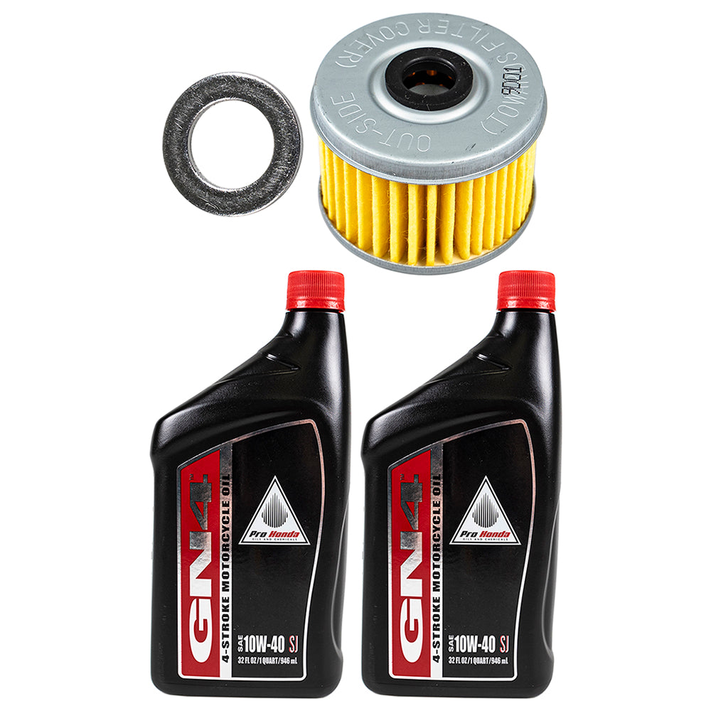 Genuine OEM Honda Oil Change Kit X4