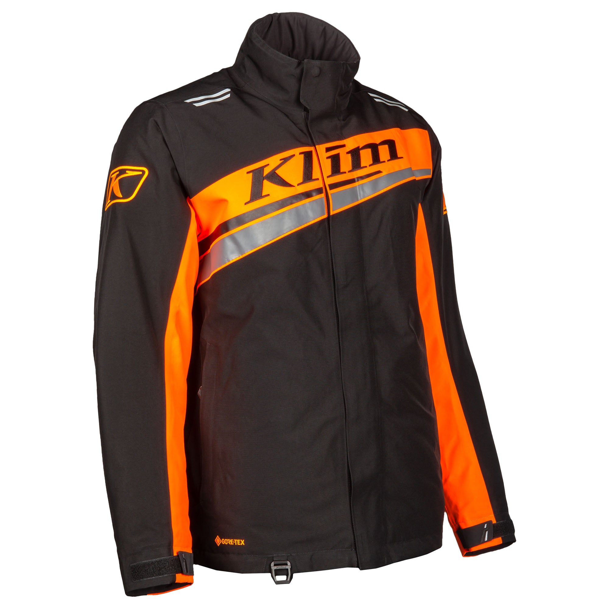 Klim Mens Kaos Snowmobile Jacket Waterproof Lightweight Black Strike Orange
