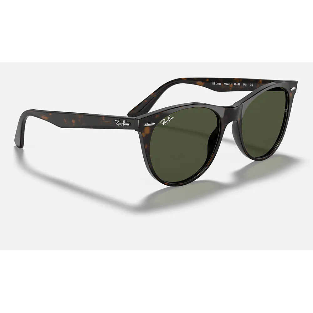 Ray-Ban Wayfarer II Round Sunglasses RB2185-902/31-52