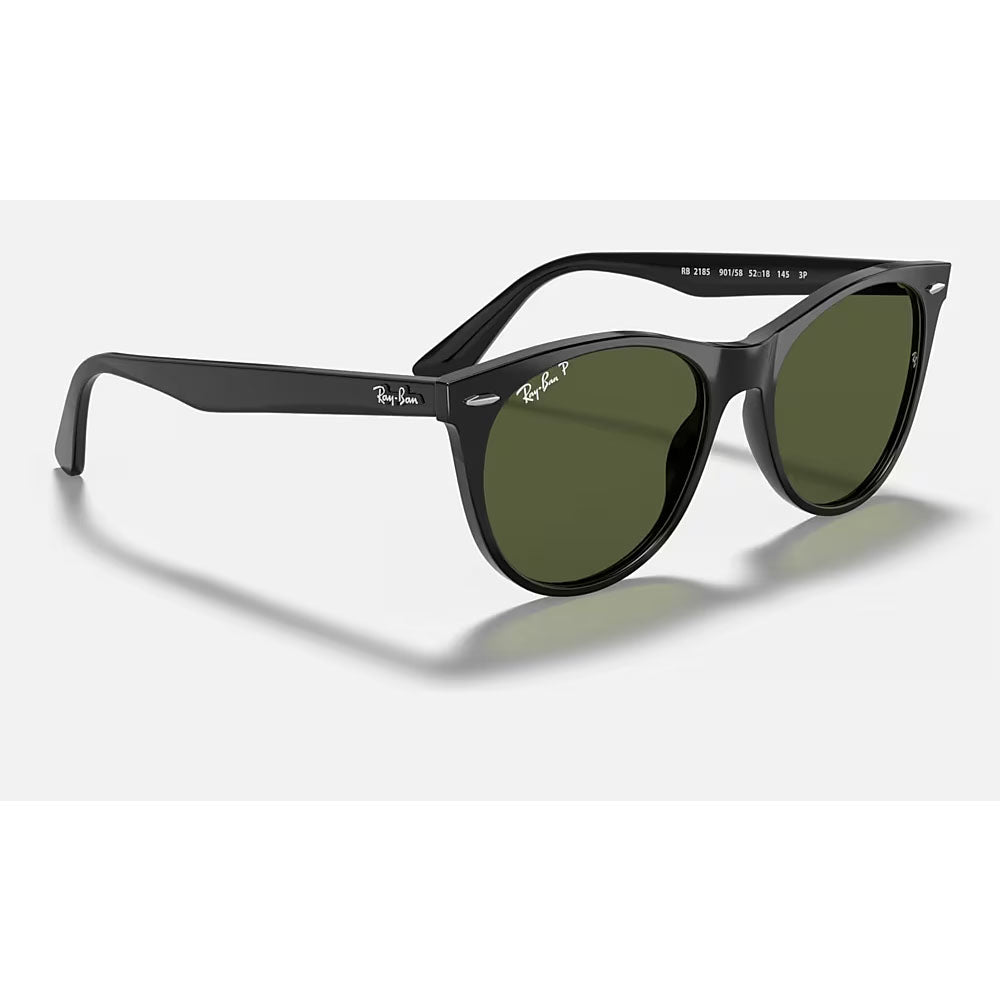 Ray-Ban Wayfarer II Round Sunglasses RB2185-901/58-52