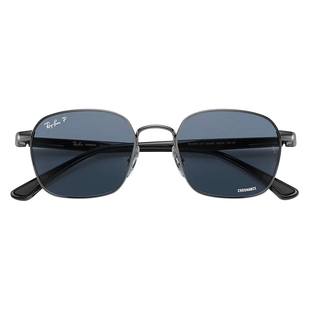 Ray-Ban RB3664CH-004/BA RB3664CH Chromance Sunglasses Shiny Gunmetal Frame w Polarized