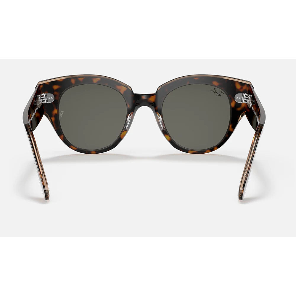 Ray-Ban RB2192-1292B1-47 Women's RB2192 Roundabout Round Sunglasses, Havana On Transparent