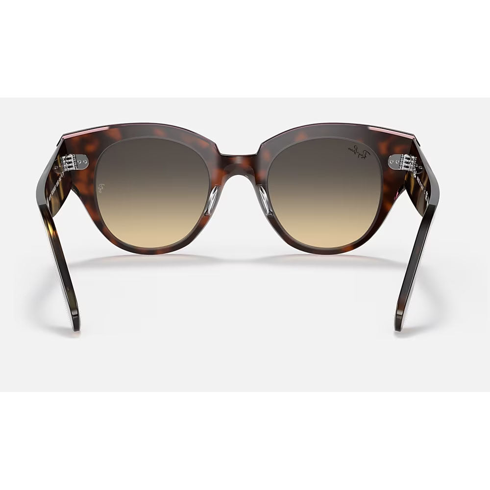Ray-Ban RB2192-1324BG-47 Women's RB2192 Roundabout Round Sunglasses, Havana On Transparent