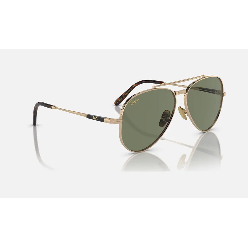 Ray-Ban Aviator Titanium Pilot Sunglasses RB8225-313852-58