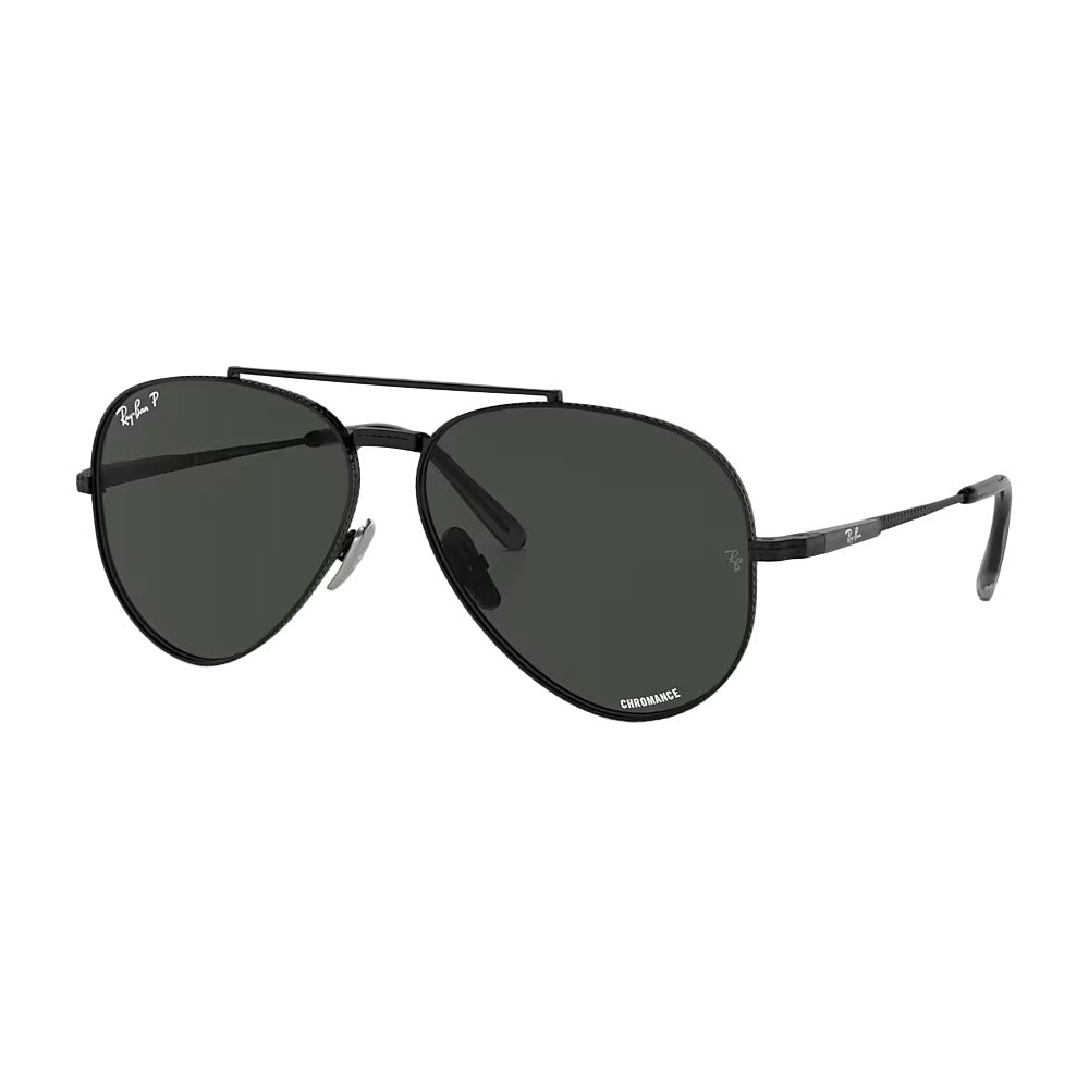 Ray-Ban RB8225-3141K8-58 Aviator Titanium Sunglasses