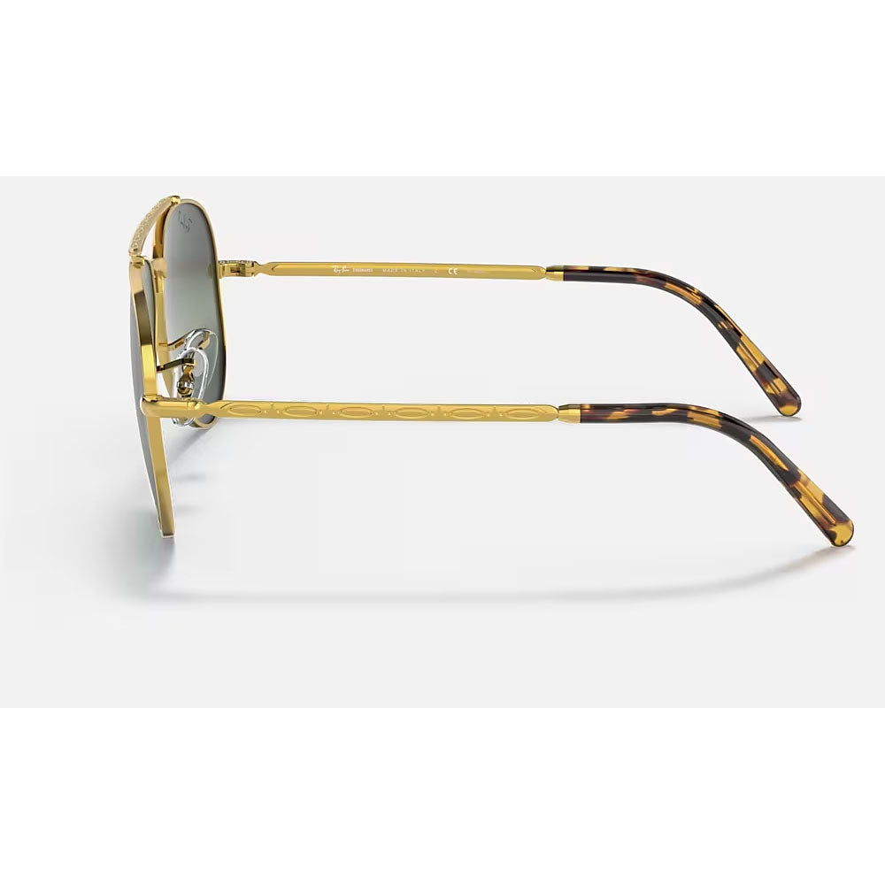 Ray-Ban RB3625-9196G6-55 RB3625 New Aviator Pilot Sunglasses, Legend Gold Polarized Clear