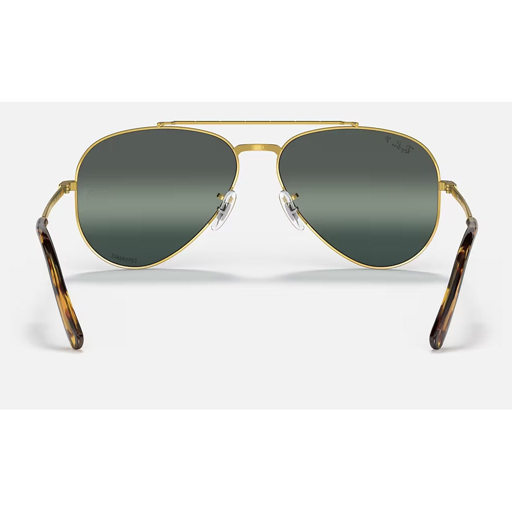 Ray-Ban RB3625-9196G6-55 RB3625 New Aviator Pilot Sunglasses, Legend Gold Polarized Clear
