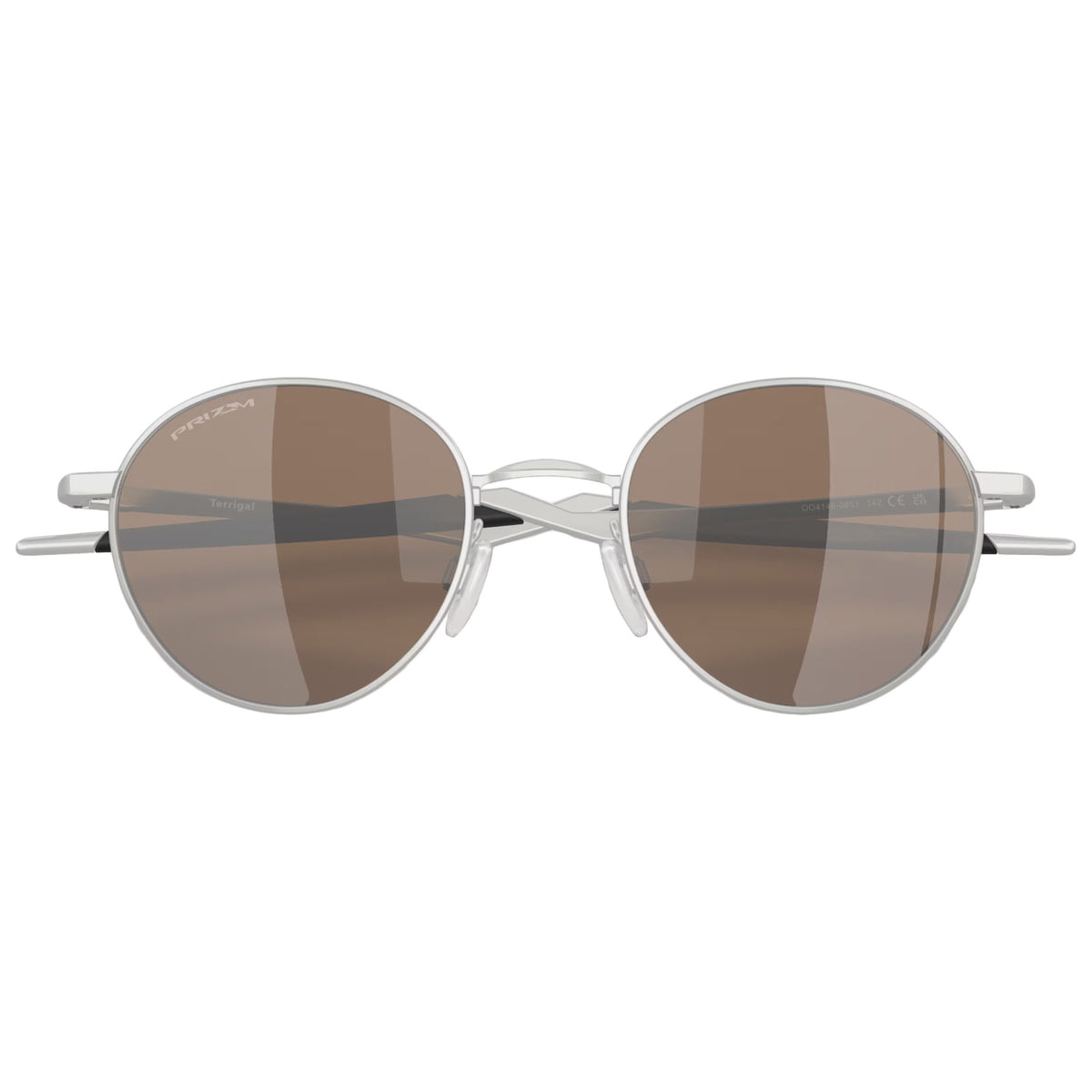 Open-Box.Oakley Men's Terrigal Round Sunglasses,Satin Chrome/Prizm ,51 mm SDP690