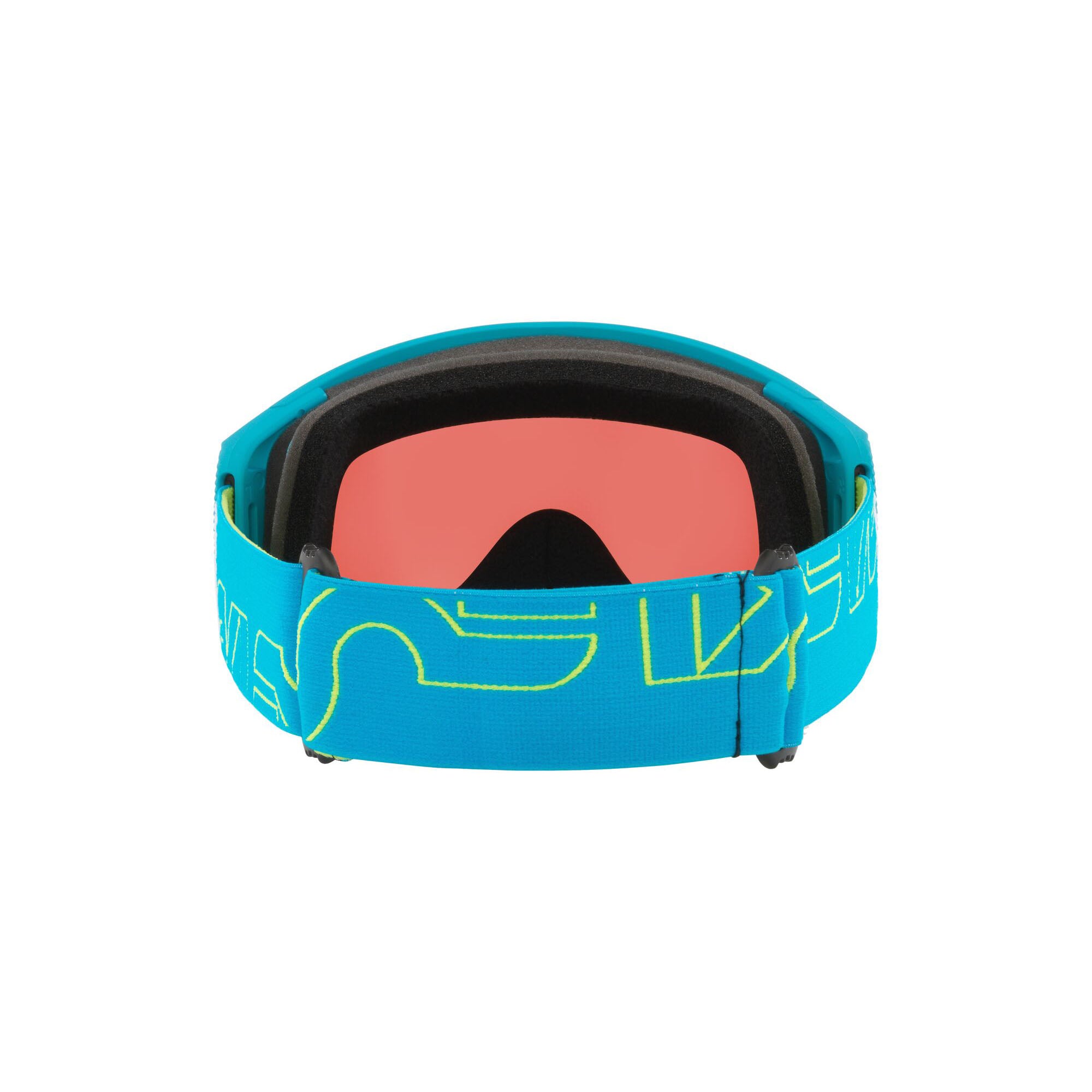 Oakley OO7105-50 Flight Tracker Snow Goggles Sky Blue I Am B1b Strap w Prizm Snow Sapphire