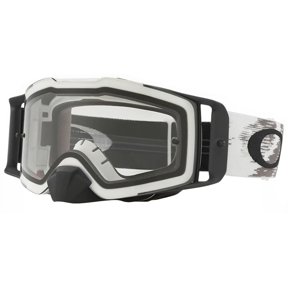 oakley clear lens ski goggles Oakley OO7087-05 Front Line MX Goggles Matte White Speed Frame w Clear Lens  Anti Fog