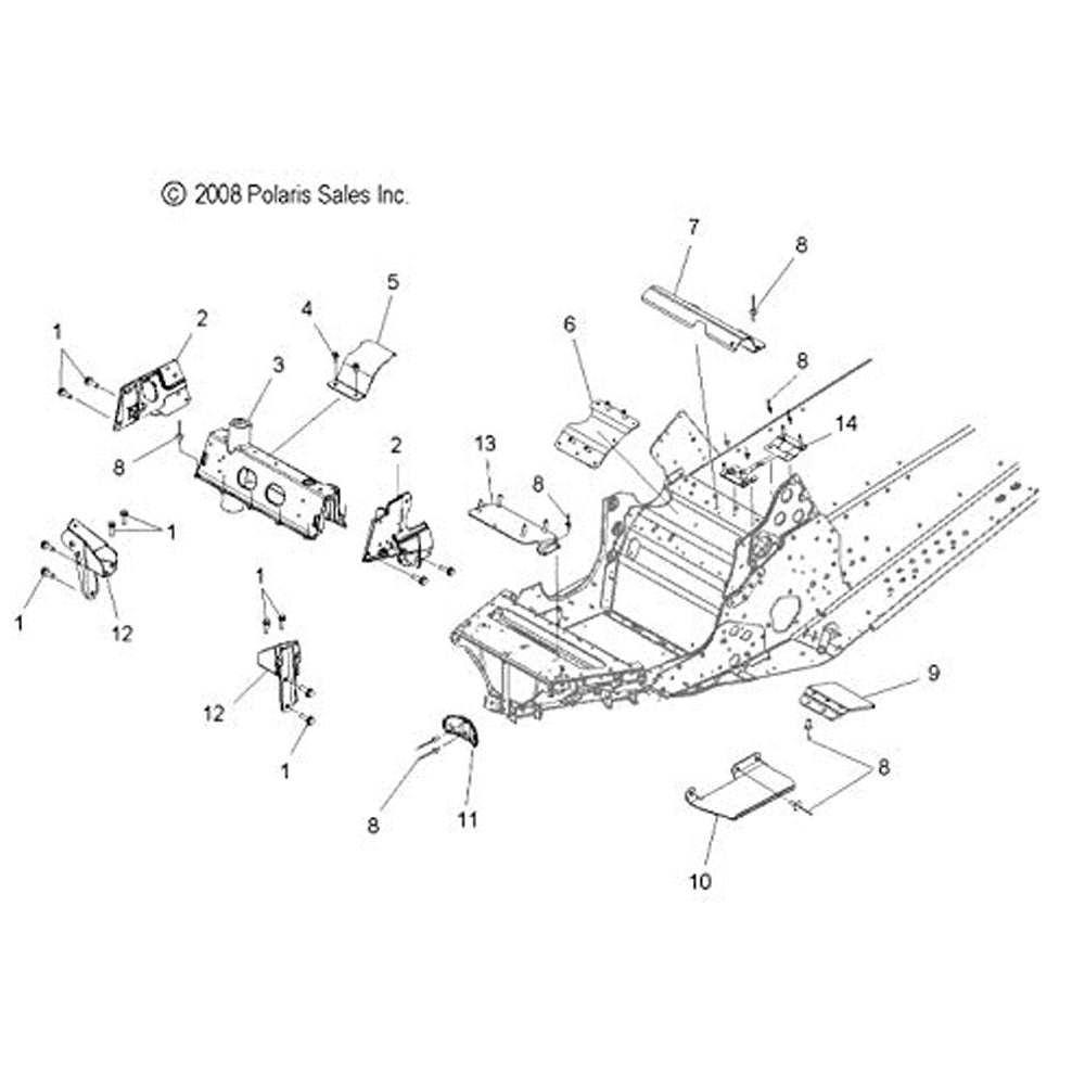 Polaris 1014462-067 Shock Turbo Touring Switchback IQ Cruiser FS FST IQ LX