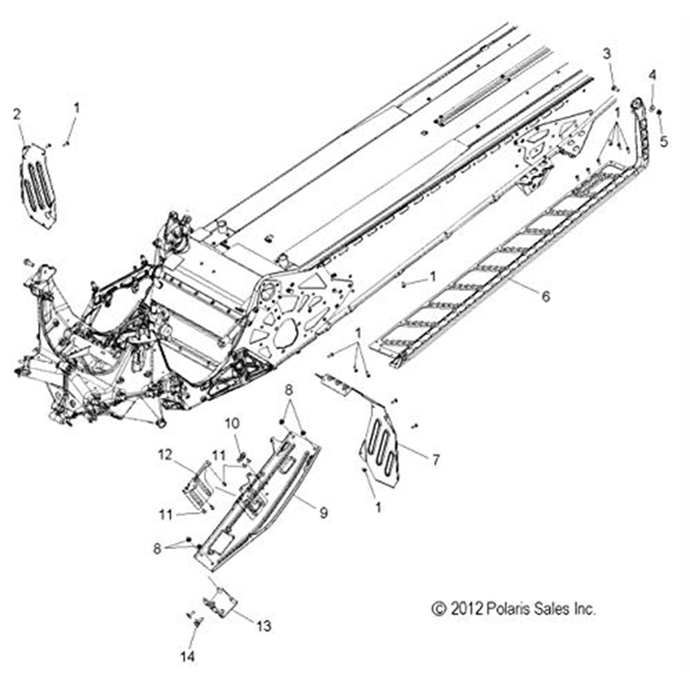 Genuine OEM Polaris Stop RMK Assault 1018782