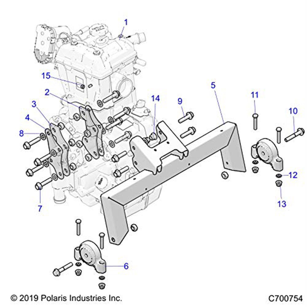 Genuine OEM Polaris Mount RZR 1018912-329