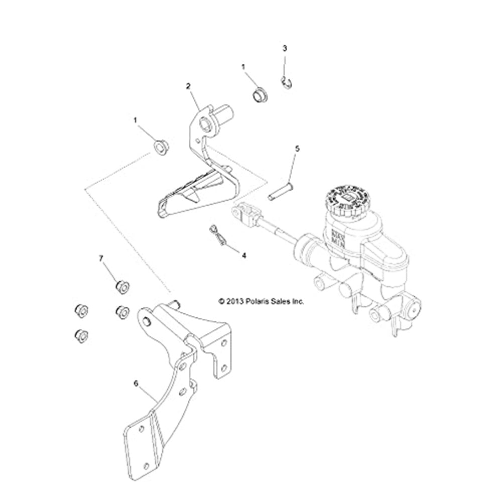 Genuine OEM Polaris Pedal Ranger Brutus 1019178-458