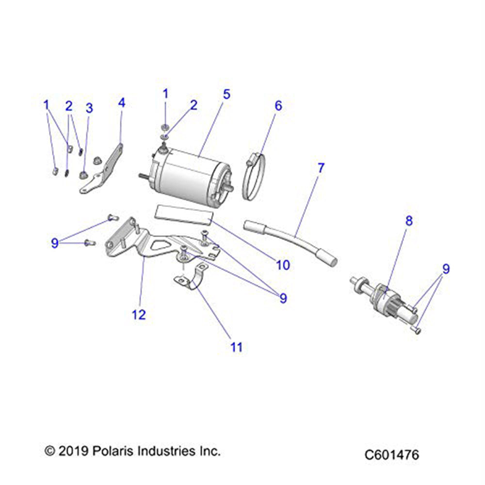 Polaris 1024505 Upper Control Arm Upper Tube Bracket Indy Rush Switchback 850