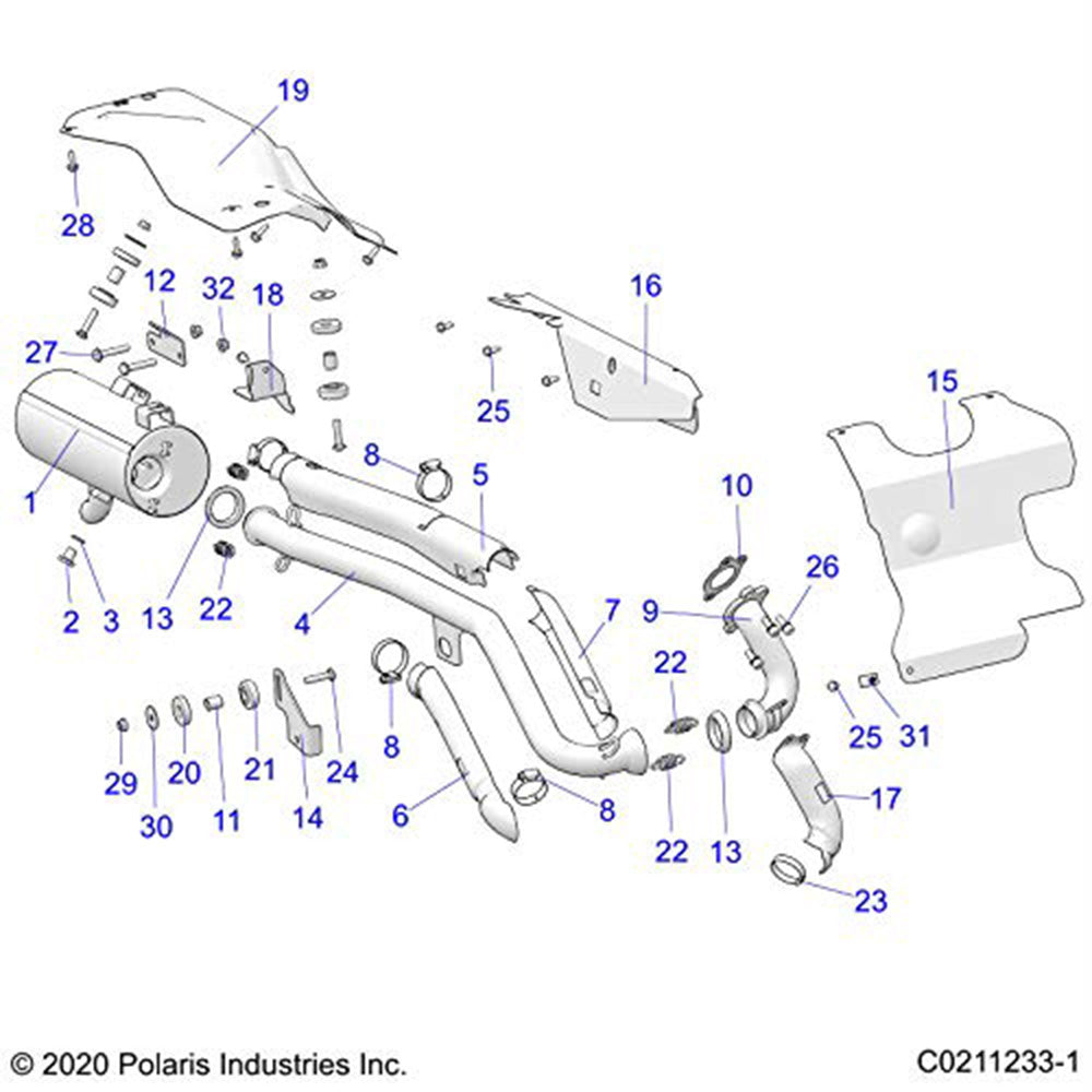 Polaris 1262913 Manifold Sportsman 450 2017-2023