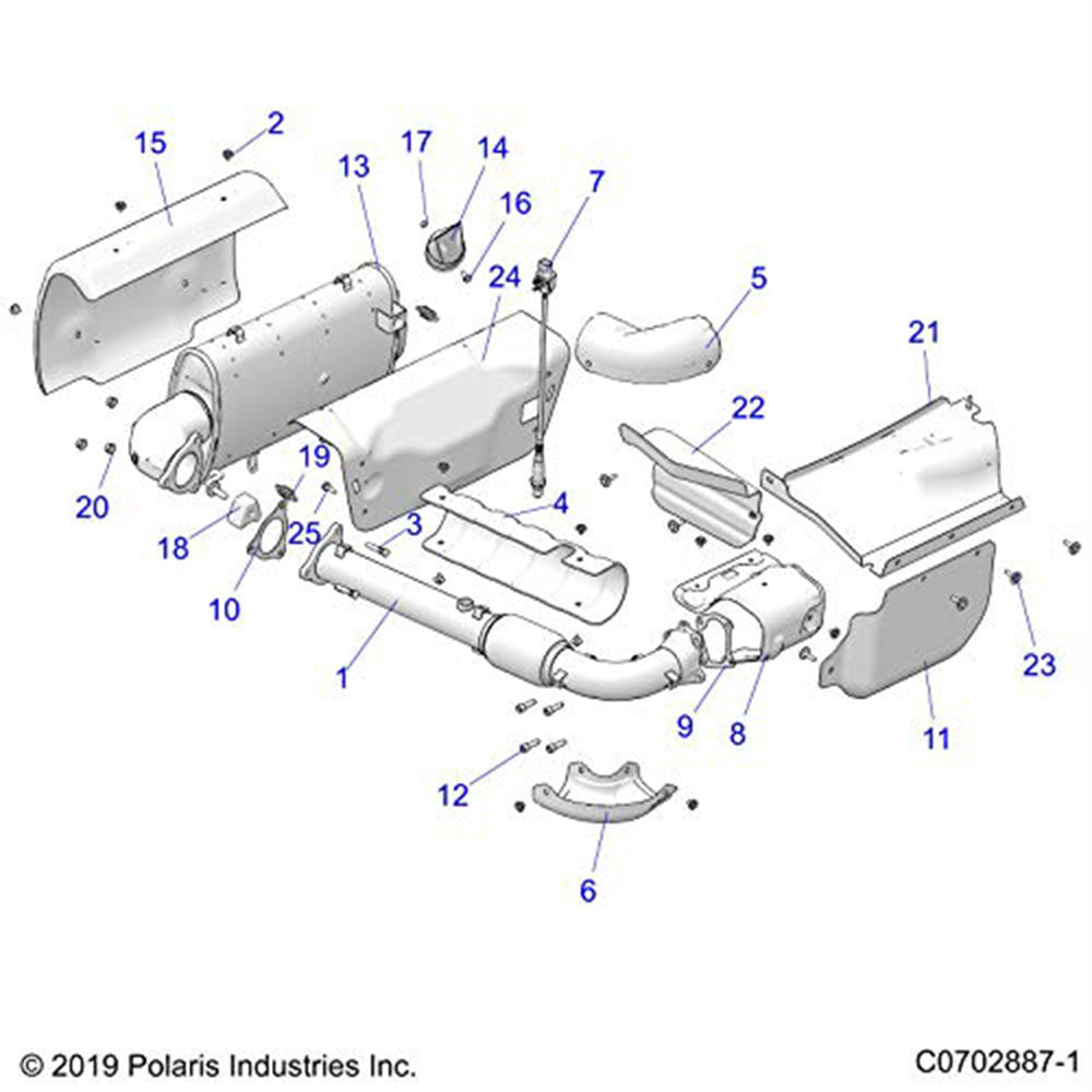 Polaris 1263282 Turbo Headpipe RZR XP Turbo S 4 2020-2025