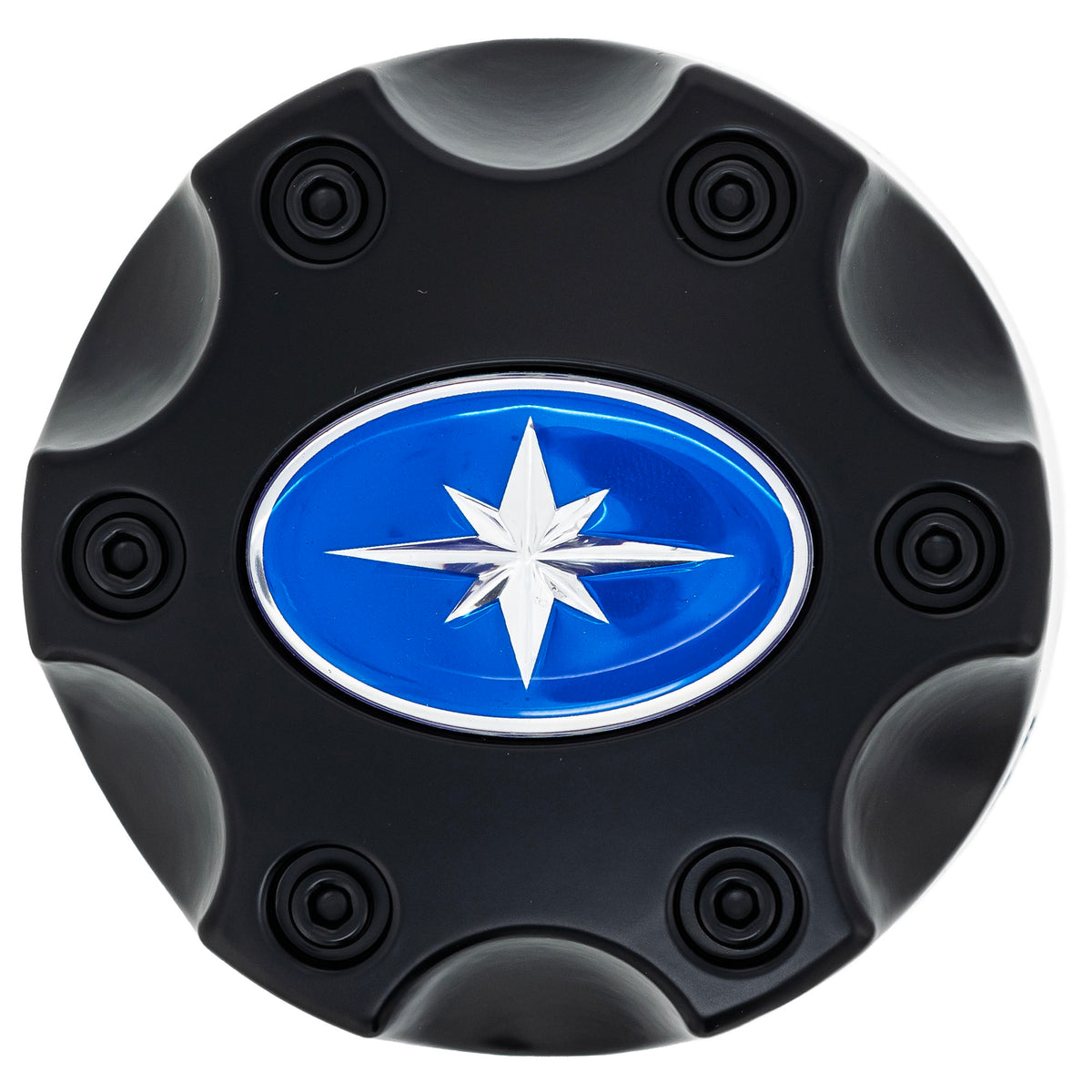 Polaris Matte Black Center Hubcap Wheels 1521509-521